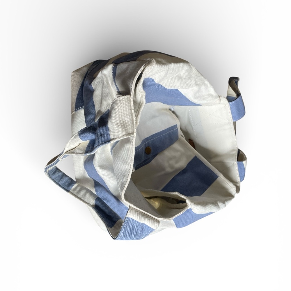 J. Crew Blue and White Travel Tote - Picture 3 of 3